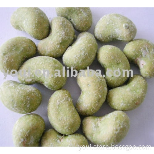 Wasabi coated cashew nuts (KOSHER)